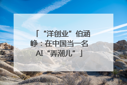 “洋创业”伯涵峥：在中国当一名AI“弄潮儿”