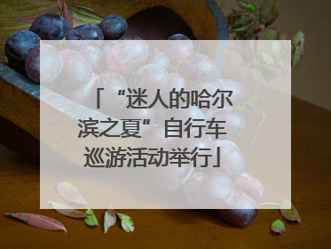 “迷人的哈尔滨之夏”自行车巡游活动举行