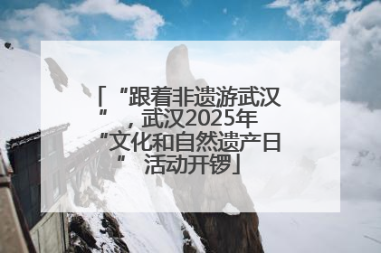 “跟着非遗游武汉”，武汉2025年“文化和自然遗产日” 活动开锣