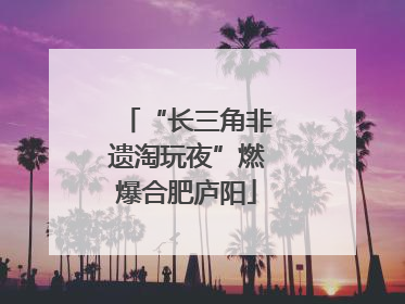 “长三角非遗淘玩夜”燃爆合肥庐阳