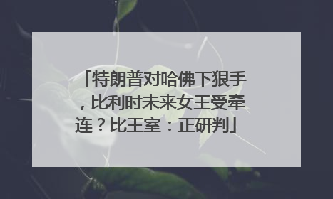 特朗普对哈佛下狠手，比利时未来女王受牵连？比王室：正研判