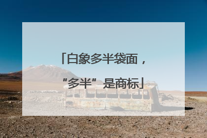 白象多半袋面，“多半”是商标