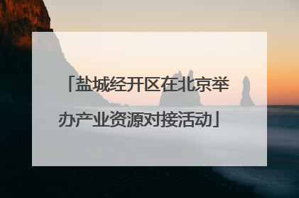 盐城经开区在北京举办产业资源对接活动