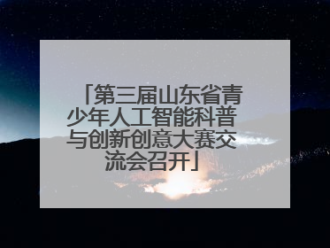 第三届山东省青少年人工智能科普与创新创意大赛交流会召开