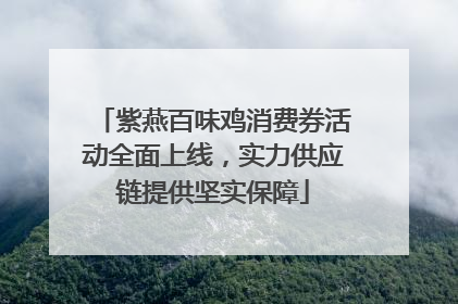 紫燕百味鸡消费券活动全面上线，实力供应链提供坚实保障