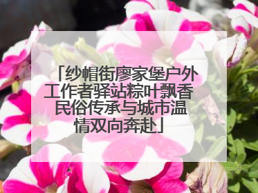 纱帽街廖家堡户外工作者驿站粽叶飘香 民俗传承与城市温情双向奔赴