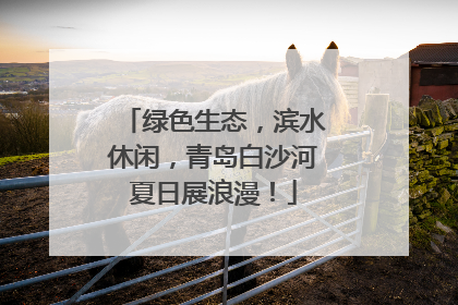 绿色生态，滨水休闲，青岛白沙河夏日展浪漫！