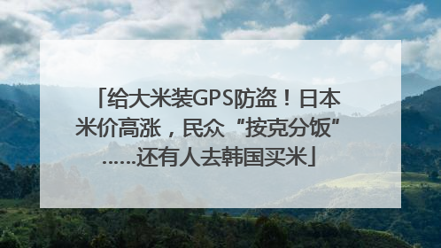 给大米装GPS防盗！日本米价高涨，民众“按克分饭”……还有人去韩国买米