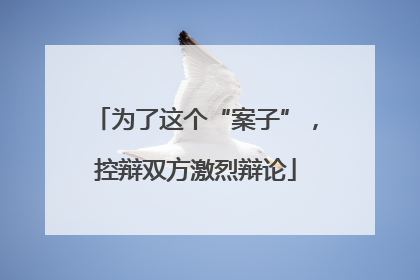 为了这个“案子”，控辩双方激烈辩论