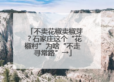 不卖花椒卖椒芽？石家庄这个“花椒村”为啥“不走寻常路”→