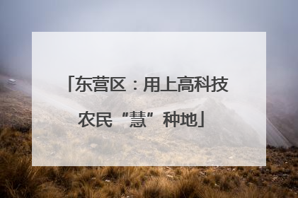 东营区：用上高科技 农民“慧”种地