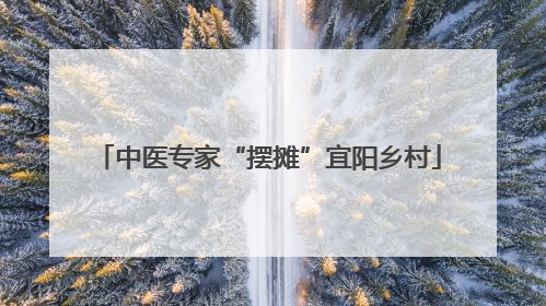 中医专家“摆摊”宜阳乡村