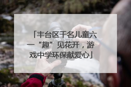 丰台区千名儿童六一“趣”见花开，游戏中学环保献爱心