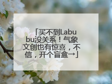 买不到Labubu没关系！气象文创也有惊喜，不信，开个盲盒→