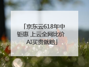 京东云618年中钜惠 上云全网比价 AI买贵就赔