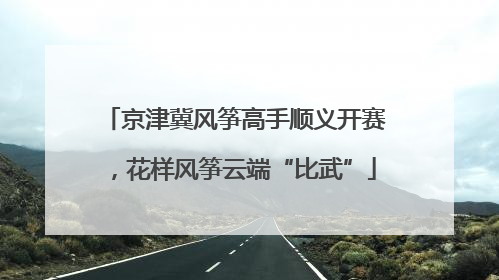 京津冀风筝高手顺义开赛，花样风筝云端“比武”