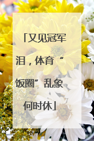 又见冠军泪，体育“饭圈”乱象何时休