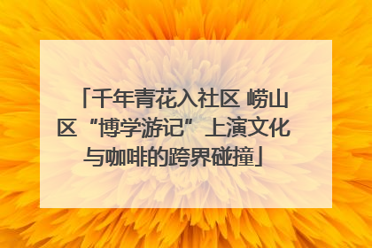 千年青花入社区 崂山区“博学游记”上演文化与咖啡的跨界碰撞
