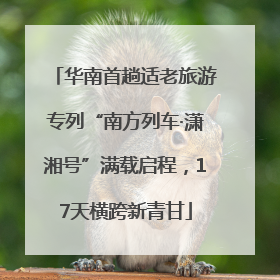 华南首趟适老旅游专列“南方列车·潇湘号”满载启程，17天横跨新青甘