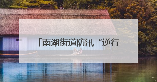 南湖街道防汛“逆行者” 拉网式巡查守护民生“水位线”