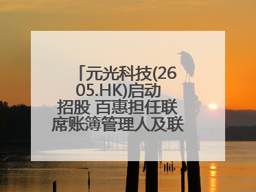 元光科技(2605.HK)启动招股 百惠担任联席账簿管理人及联席牵头经办人