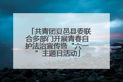 共青团夏邑县委联合多部门开展青春自护法治宣传暨“六一”主题日活动
