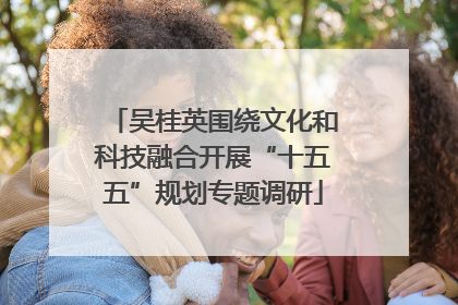 吴桂英围绕文化和科技融合开展“十五五”规划专题调研