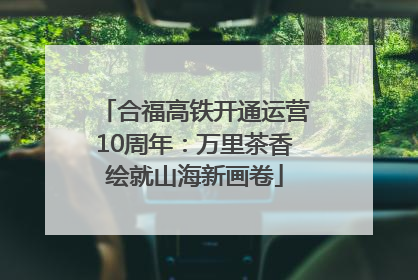 合福高铁开通运营10周年：万里茶香绘就山海新画卷