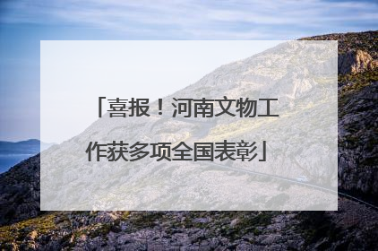 喜报！河南文物工作获多项全国表彰