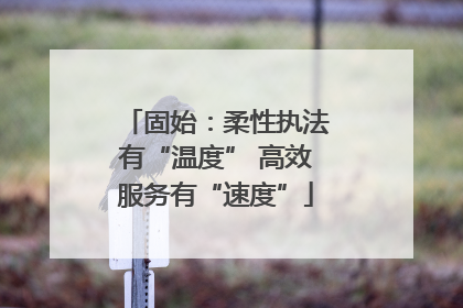 固始：柔性执法有“温度” 高效服务有“速度”