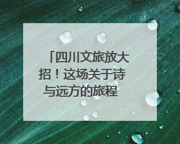 四川文旅放大招！这场关于诗与远方的旅程 你准备好了吗？｜新闻发布最前线·深一度