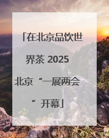 在北京品饮世界茶 2025北京“一展两会”开幕