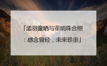 孟羽童晒与董明珠合照：感念曾经，未来珍重