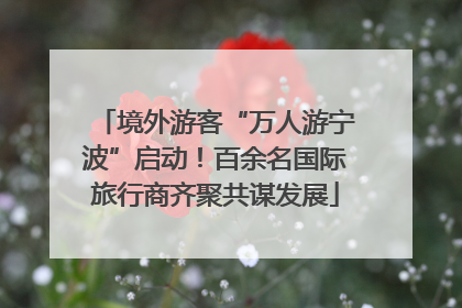 境外游客“万人游宁波”启动！百余名国际旅行商齐聚共谋发展
