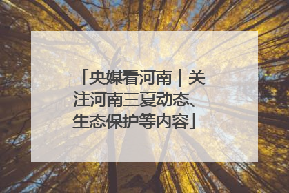央媒看河南｜关注河南三夏动态、生态保护等内容