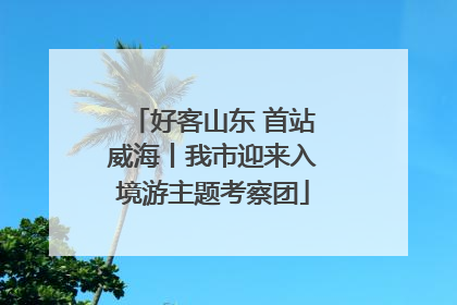 好客山东 首站威海丨我市迎来入境游主题考察团