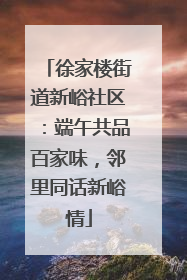 徐家楼街道新峪社区：端午共品百家味，邻里同话新峪情