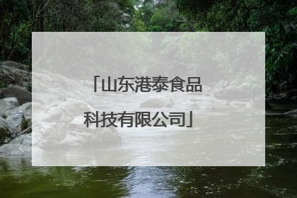 山东港泰食品科技有限公司