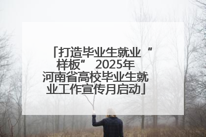 打造毕业生就业“样板” 2025年河南省高校毕业生就业工作宣传月启动