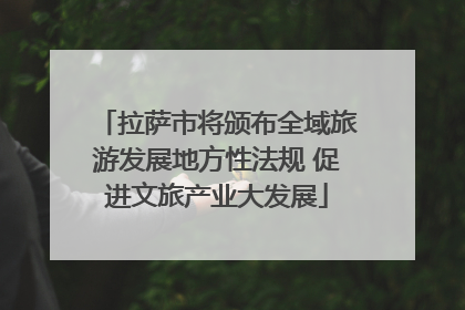 拉萨市将颁布全域旅游发展地方性法规 促进文旅产业大发展