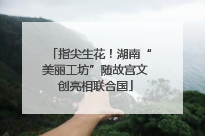 指尖生花！湖南“美丽工坊”随故宫文创亮相联合国