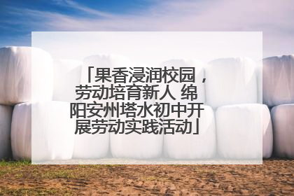 果香浸润校园，劳动培育新人 绵阳安州塔水初中开展劳动实践活动
