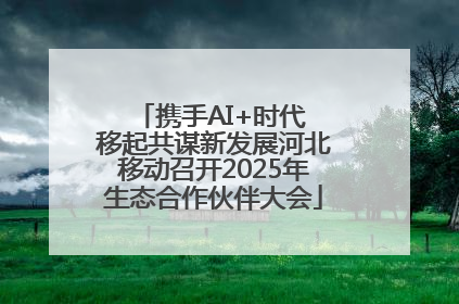 携手AI+时代 移起共谋新发展河北移动召开2025年生态合作伙伴大会
