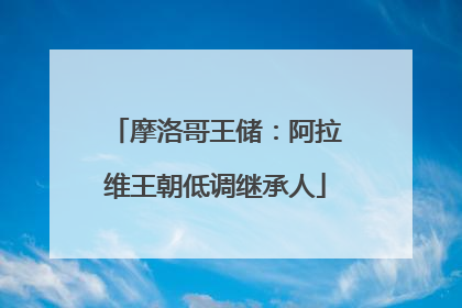 摩洛哥王储：阿拉维王朝低调继承人