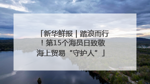 新华鲜报｜踏浪而行！第15个海员日致敬海上贸易“守护人”