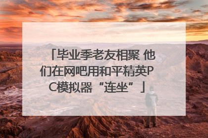 毕业季老友相聚 他们在网吧用和平精英PC模拟器“连坐”