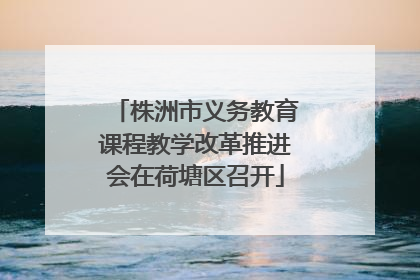 株洲市义务教育课程教学改革推进会在荷塘区召开