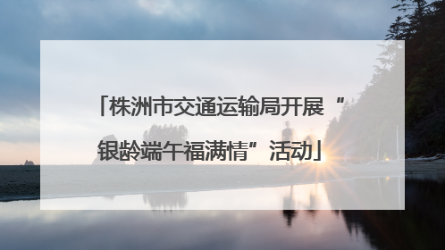 株洲市交通运输局开展“银龄端午福满情”活动