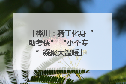 桦川：骑手化身“助考侠” “小个专”凝聚大温暖