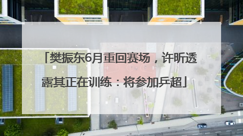 樊振东6月重回赛场，许昕透露其正在训练：将参加乒超